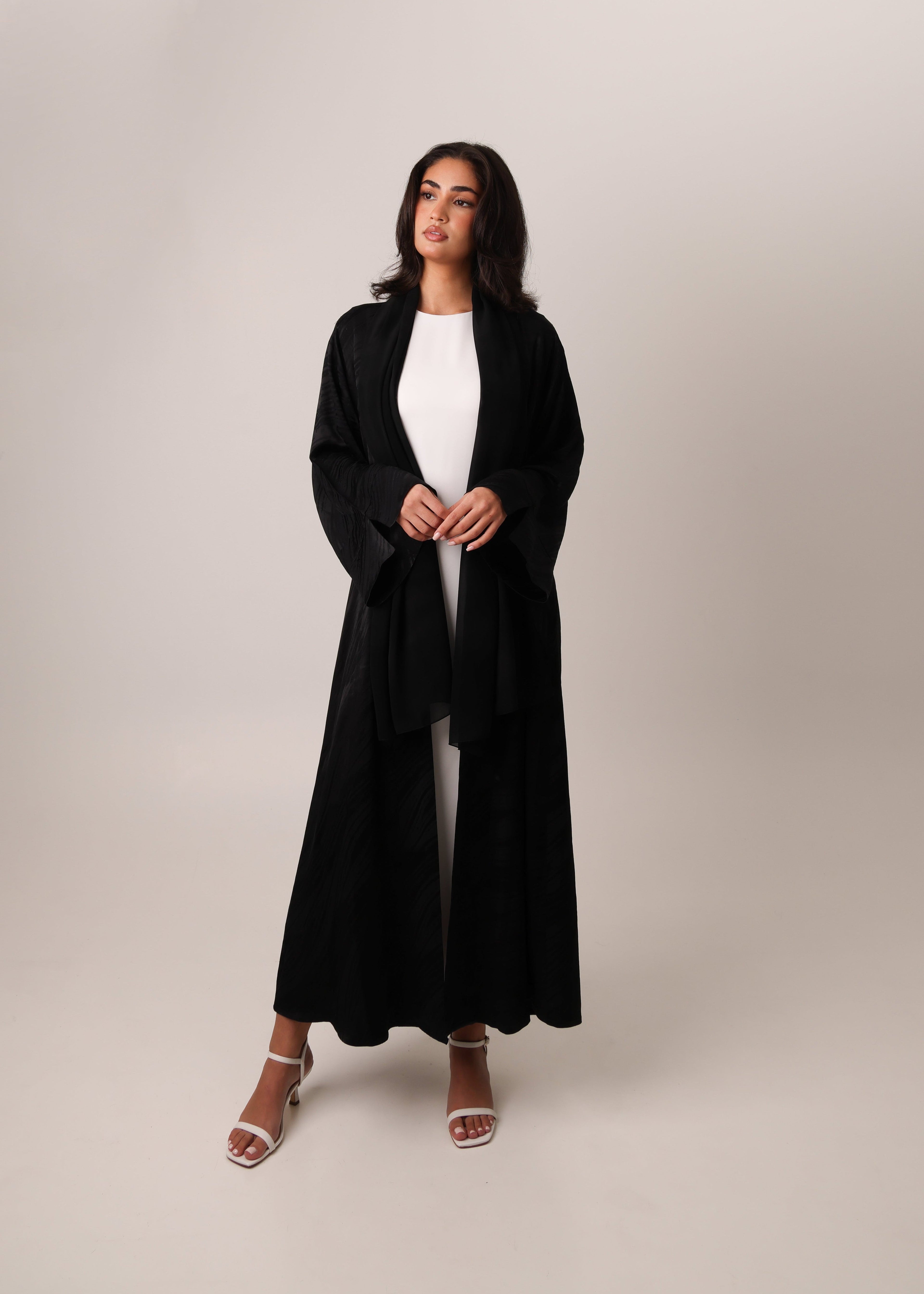 Turkish viscose jacquard open abaya for viscose vs polyamide fabric guide