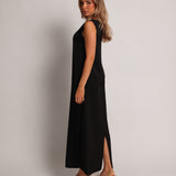 Aurora-Sleeveless-Slip-Dress-Formal-Black