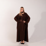 WOMANWEAR_MODEST_MAXI_DRESS_CARDIGAN_BEIGE_BROWN_KNIT_KNITWEAR_PREMIUM_VISCOSE_BLEND_KNITTED_MAXIDRESS_BURGUNDY_CREAM