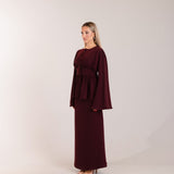 WOMANWEAR_MODEST_MAXI_DRESS_CO_ORD_SETS_MAXISKIRT_BURGUNDY_TWOPIECE_SET_BLOUSE_BUTTONS__MERMAIDSKIRT_