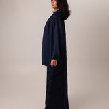 Open-Abaya-Jacquard-Silk-Scarf-Navy-Blue-Modest-4