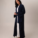 Open-Abaya-Jacquard-Silk-Scarf-Navy-Blue-Modest-5