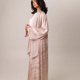 Open-Abaya-Jacquard-Silk-Scarf-Pink-Modest-3