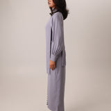 buttoned-crepe-kaftan-dress-grey-belt-1