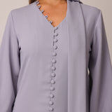 buttoned-crepe-kaftan-dress-grey-belt-5