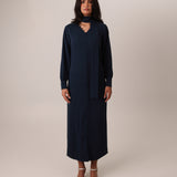 buttoned-crepe-kaftan-dress-navy-royal-1