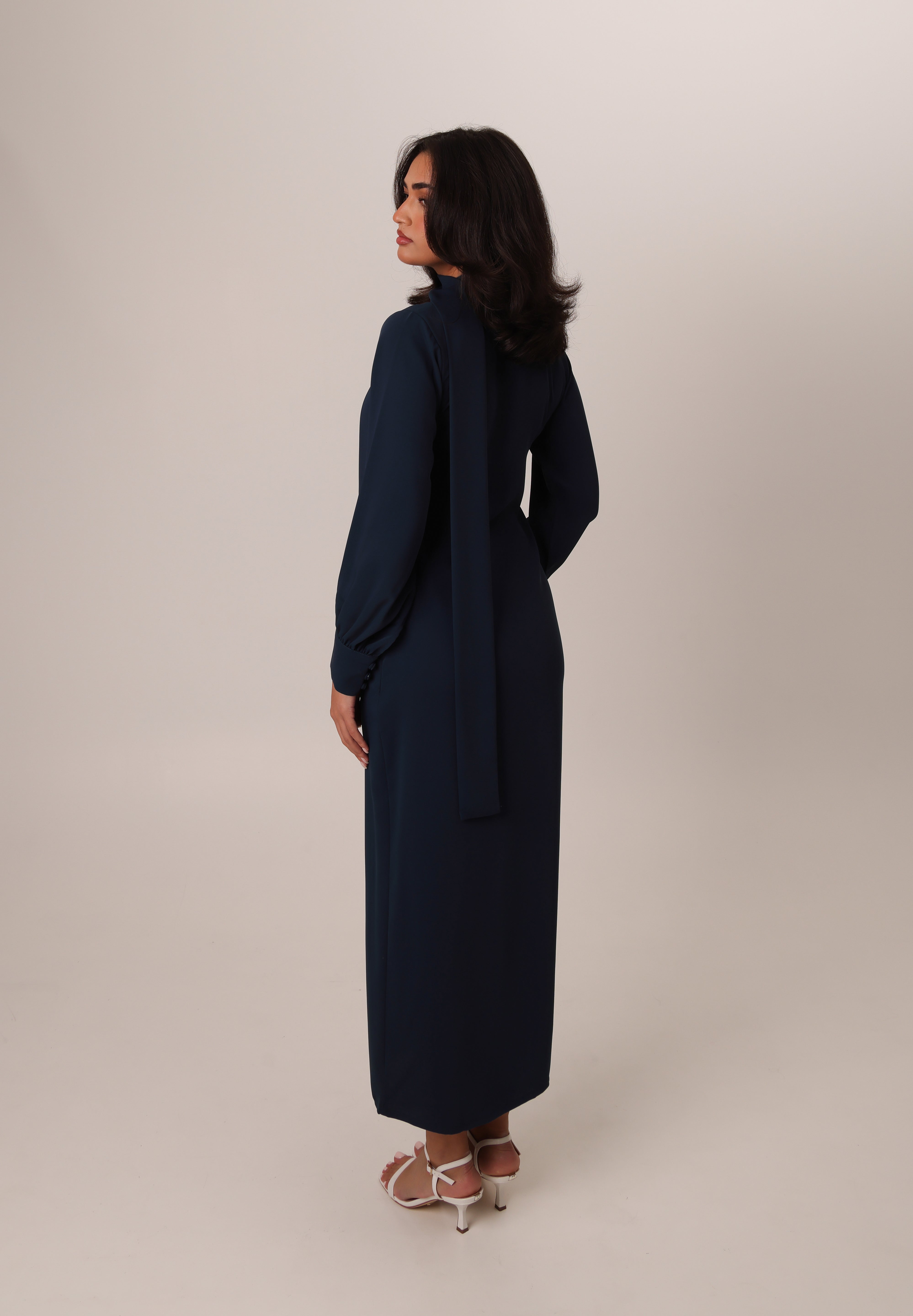 buttoned-crepe-kaftan-dress-navy-royal-2