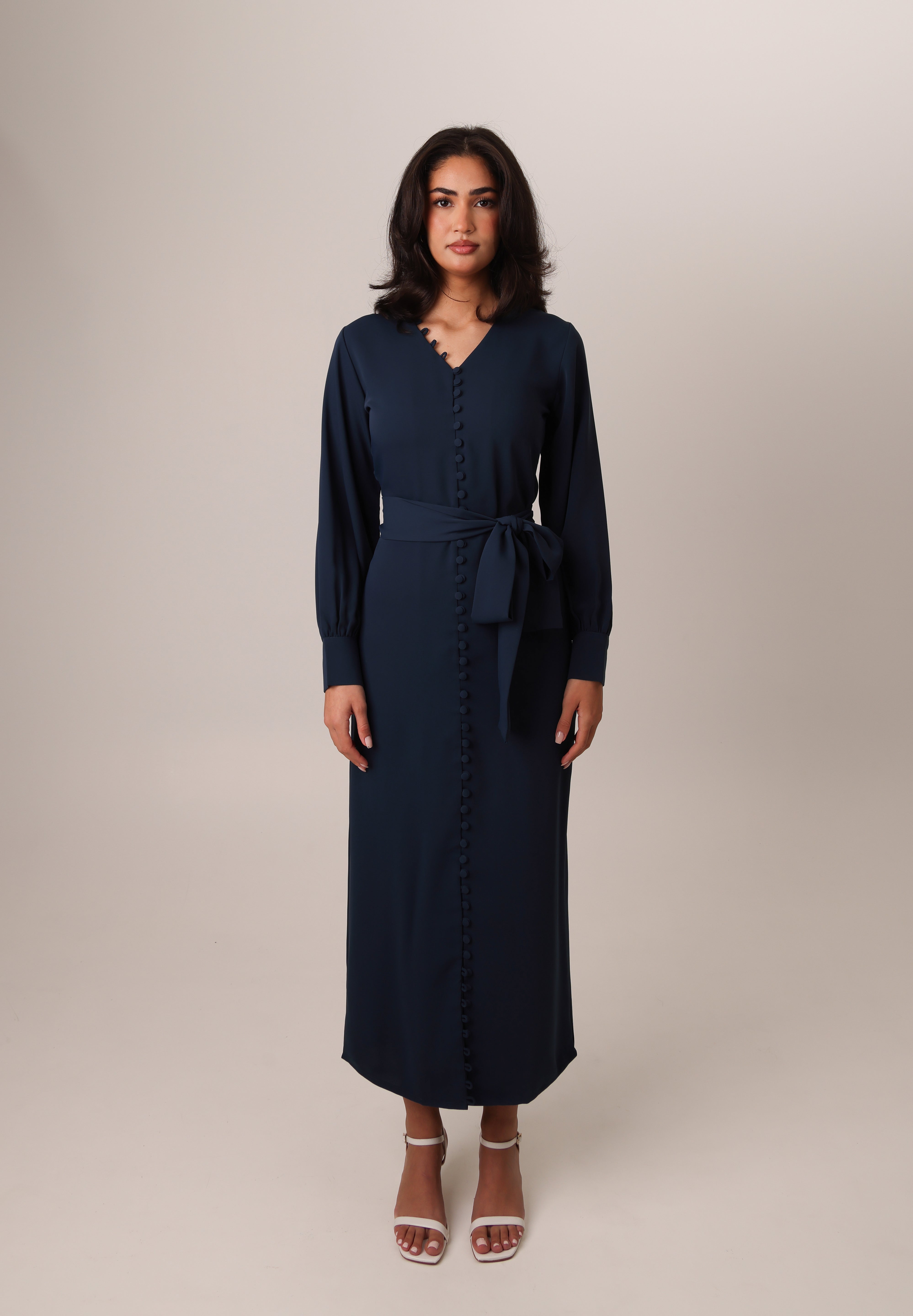 buttoned-crepe-kaftan-dress-navy-royal